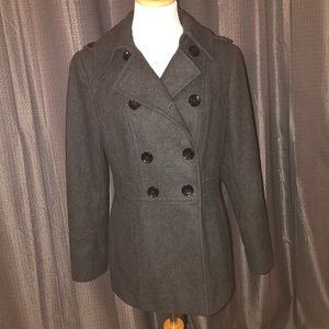 Michaels Kors Button Grey Peacoat S EUC